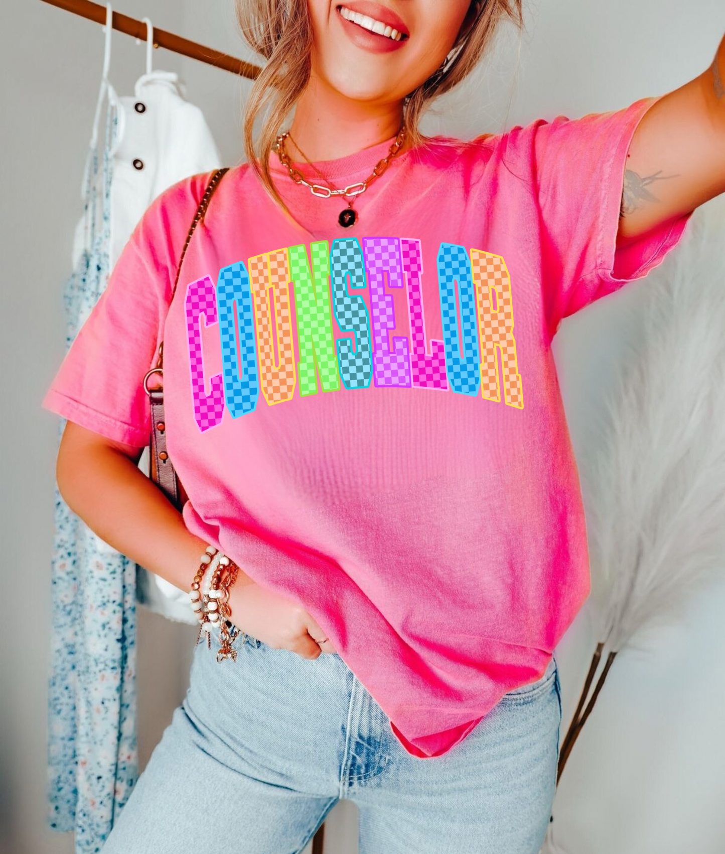 Checkered Neon Counselor