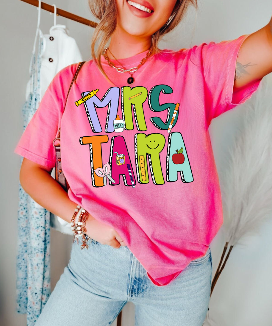 School Letter Teacher Name