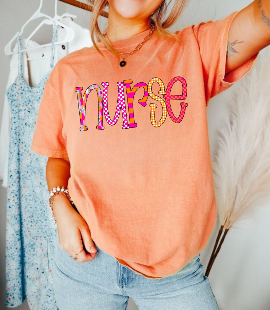 Nurse (Pink & Orange)