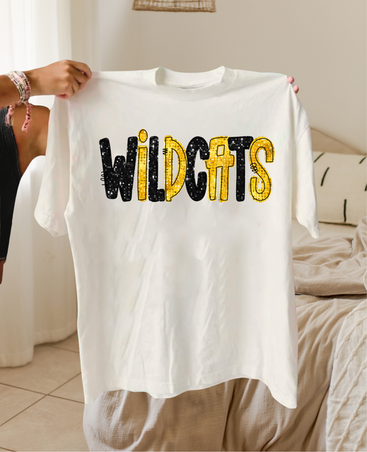 Faux Sequins Wildcats