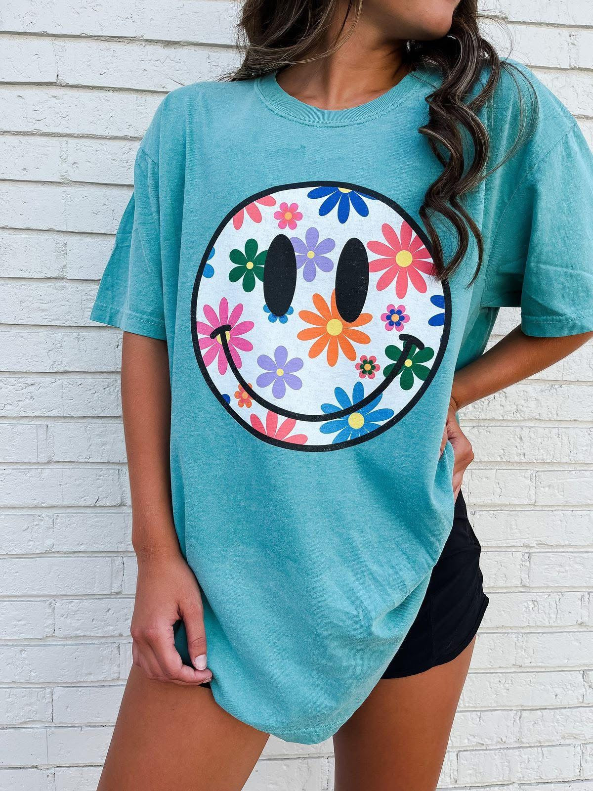 Daisy Flower Smiley Face