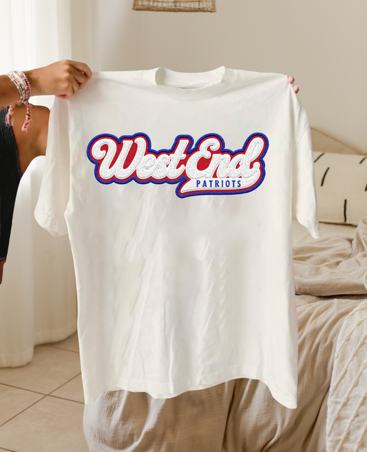 West End Patriots Retro Faux Chenille