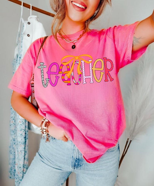 Teacher (Pink & Orange)