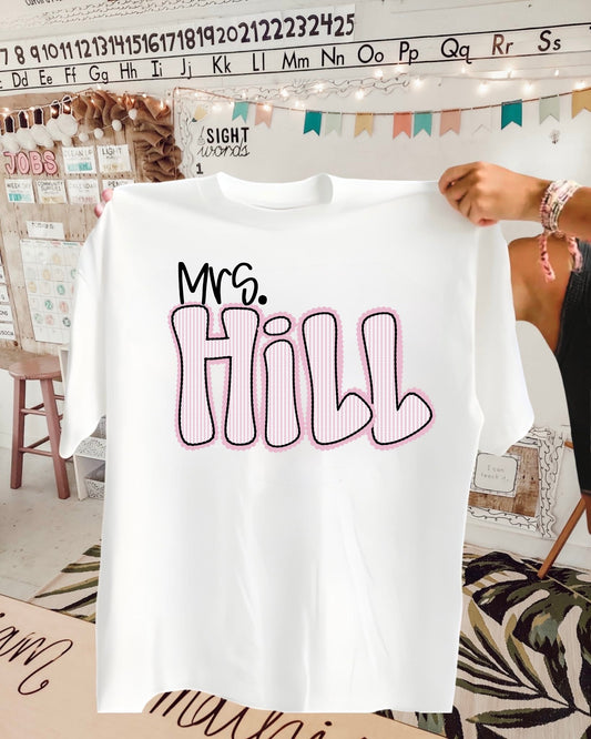 Seersucker - Customized Name