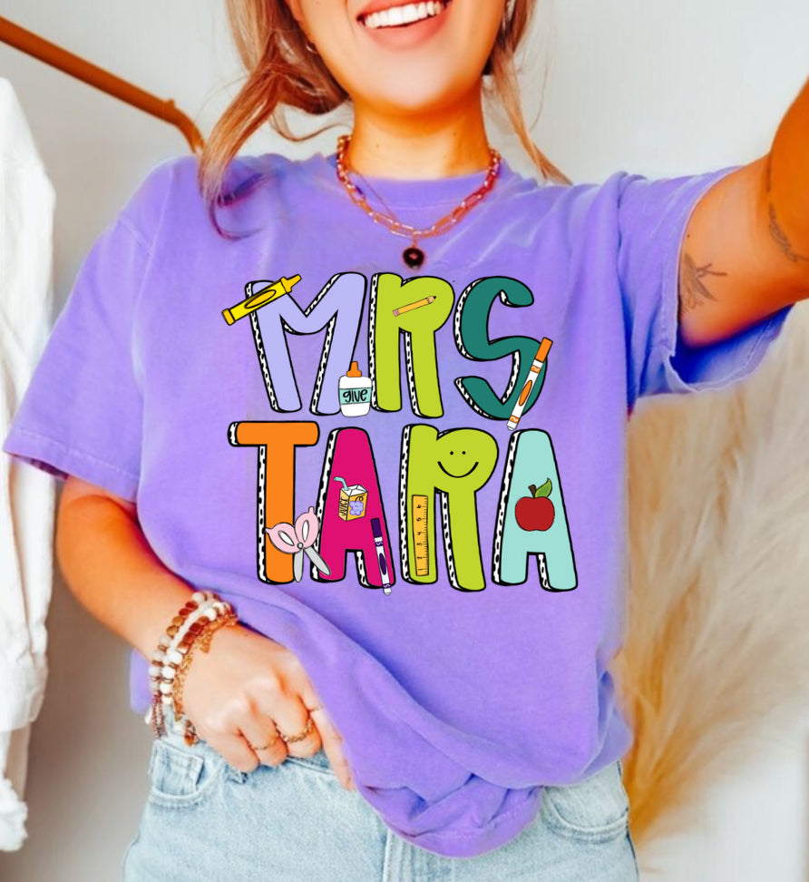 School Letter Teacher Name