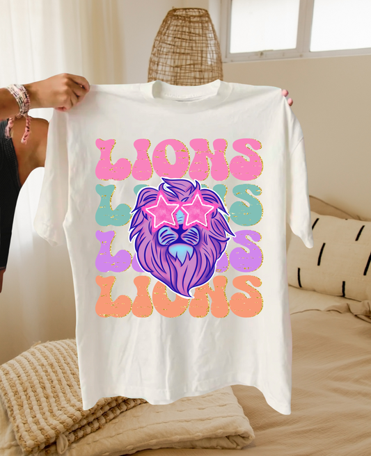 Preppy Mascot - Lions tee