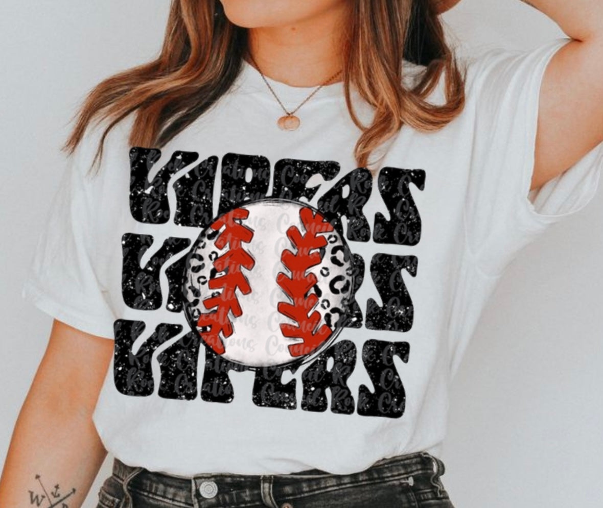 Vipers Baseball tee