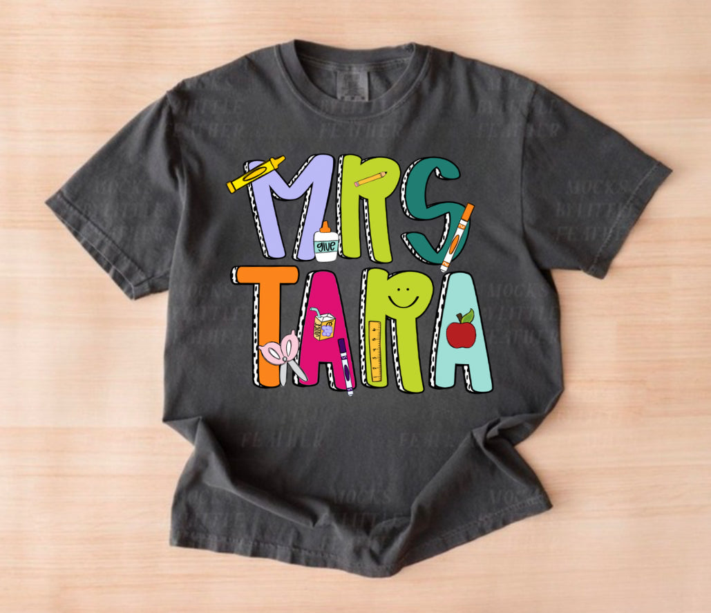 School Letter Teacher Name