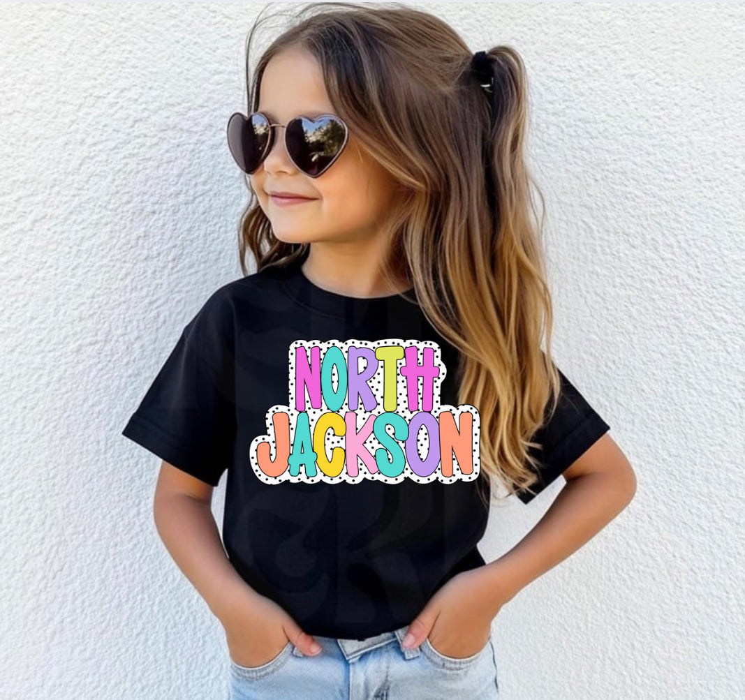 North Jackson (multicolor polka dot)