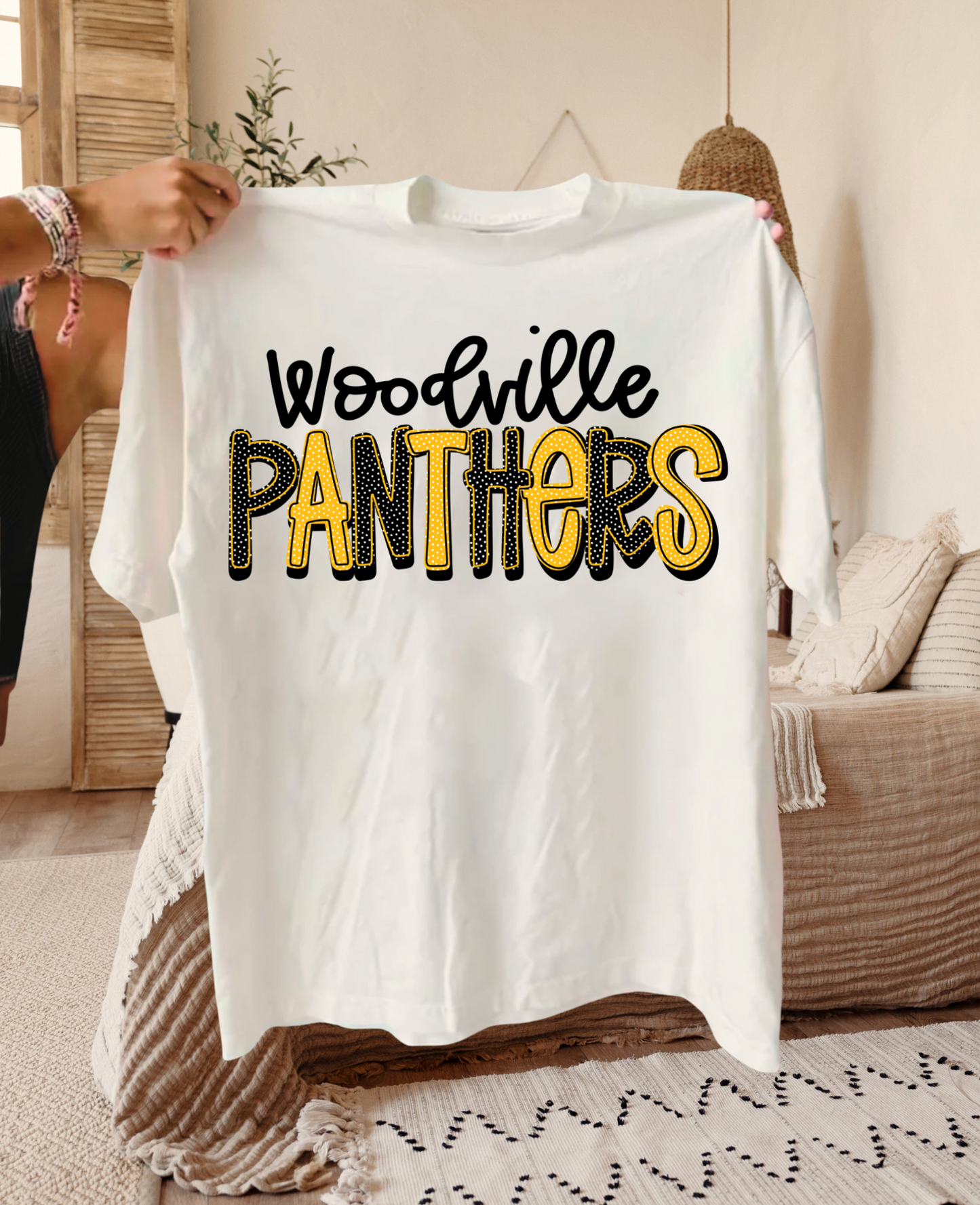 Woodville Panthers Polka Dot