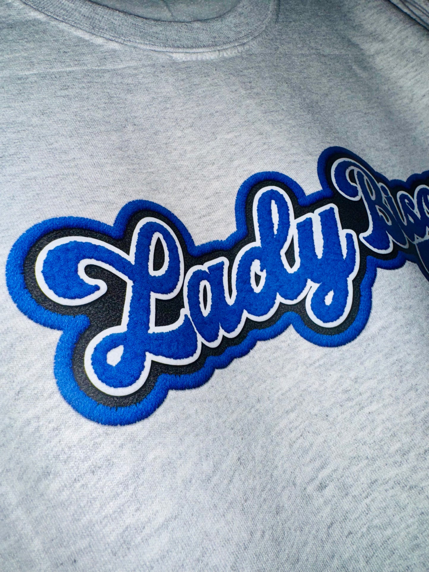 Lady Bison Faux Retro Chenille Patch
