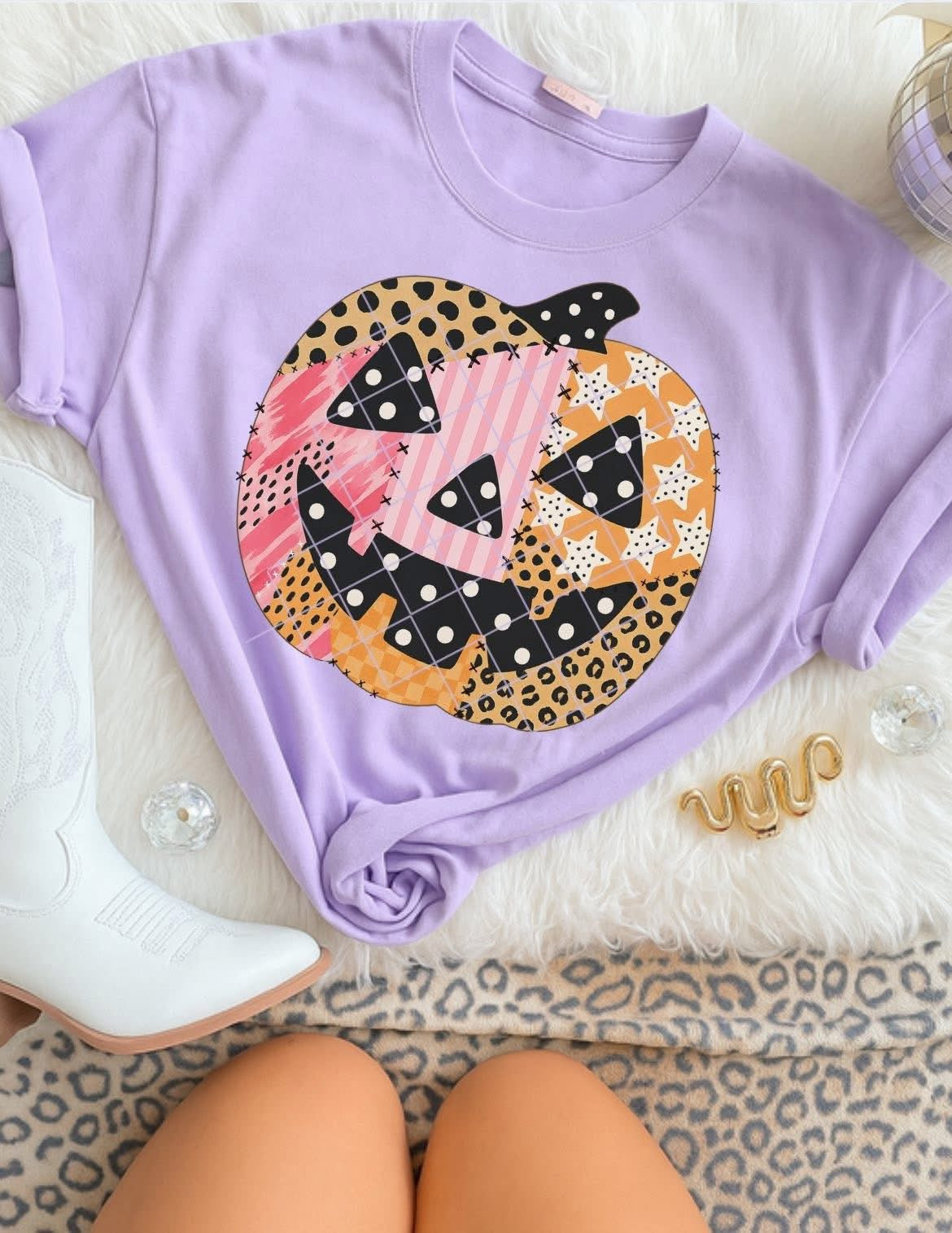Patchwork Jack-o-lantern