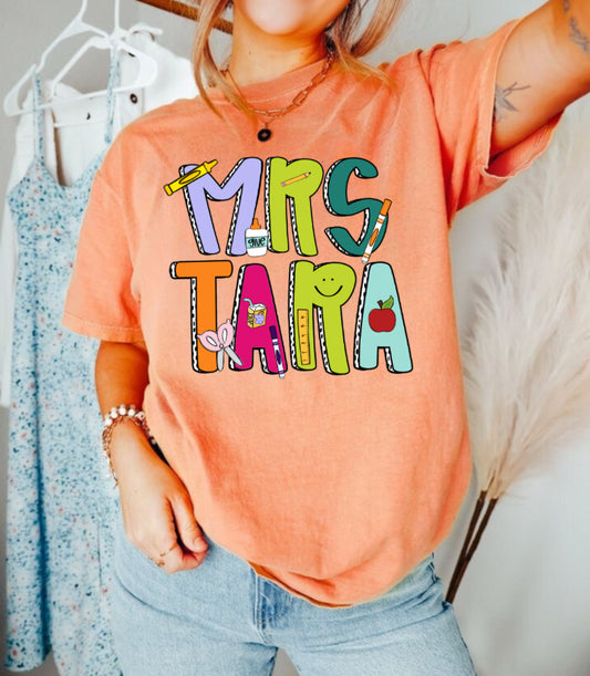 School Letter Teacher Name