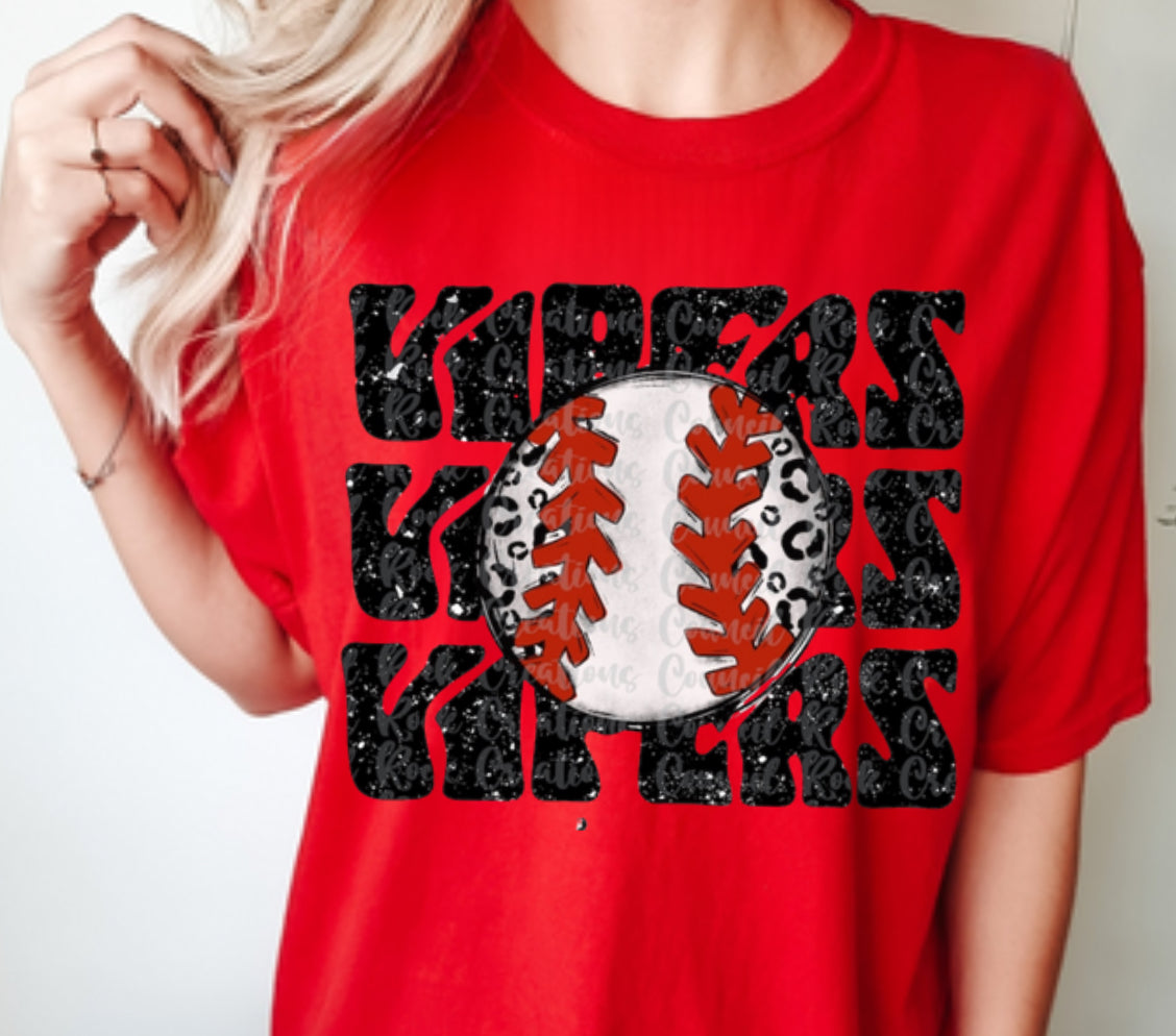 Vipers Baseball tee