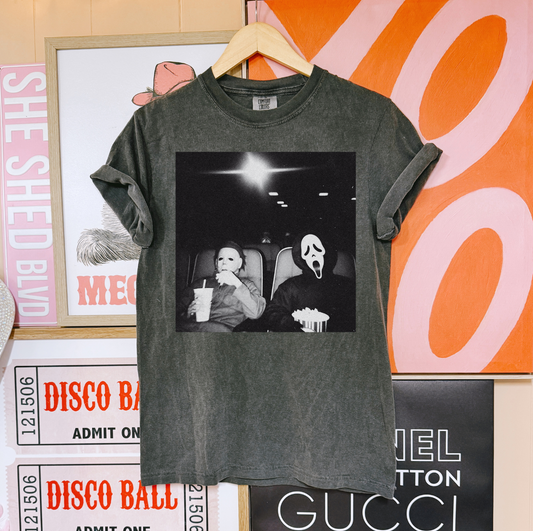 Retro Horror Movie faces