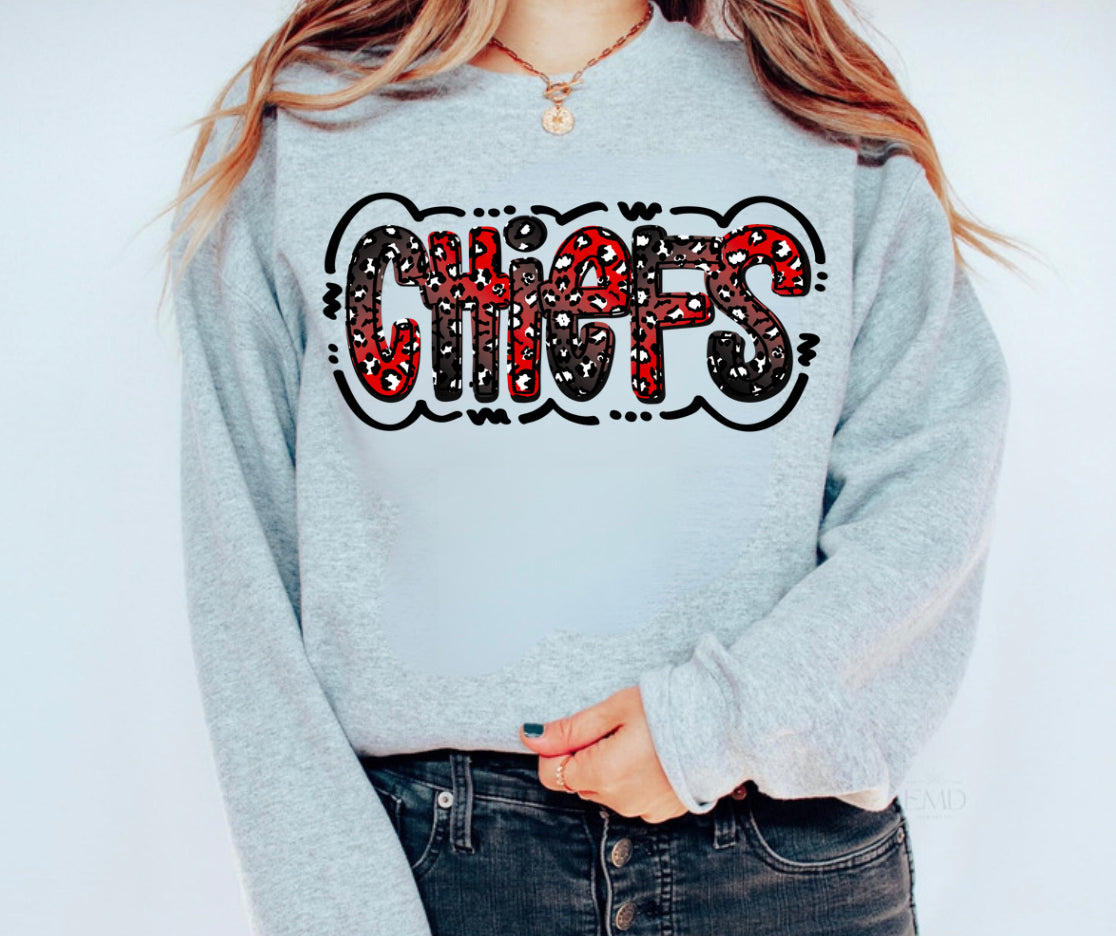 Chiefs (Red & Black Cheetah)
