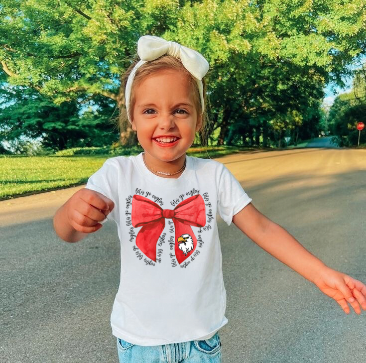 Let’s Go Eagles Bow