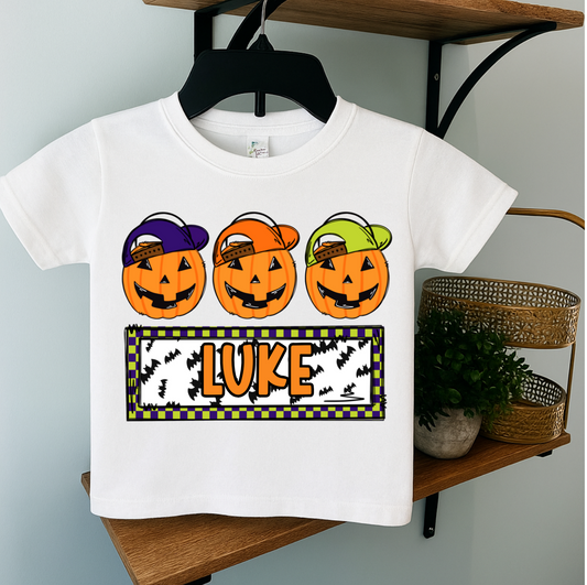 Boys Pumpkin Bucket Trio