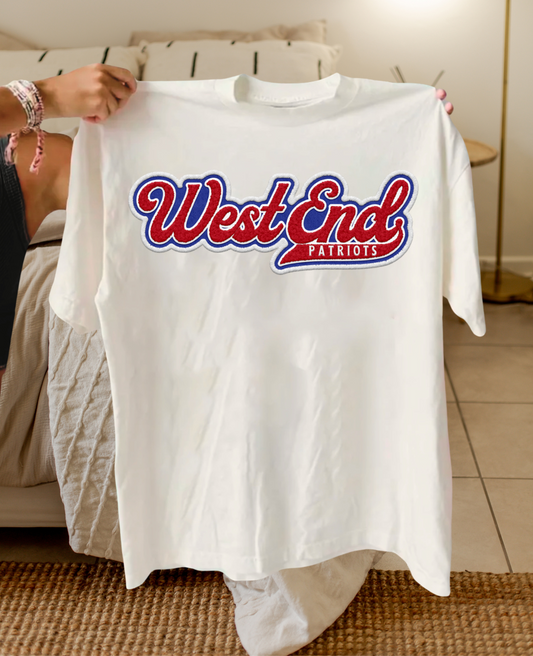 West End Patriots Retro Faux Chenille