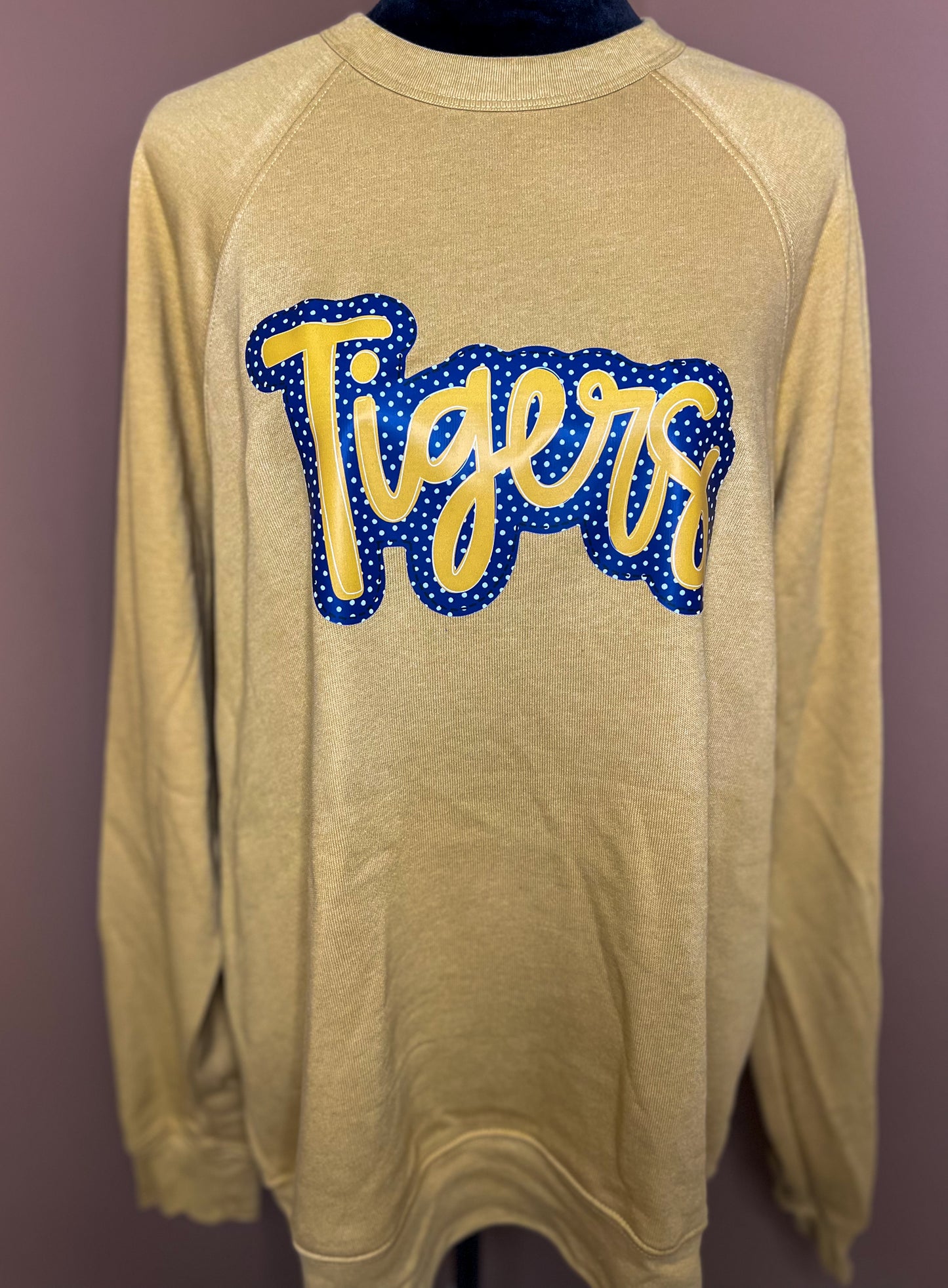 Tigers (Navy & Gold Polka Dot)