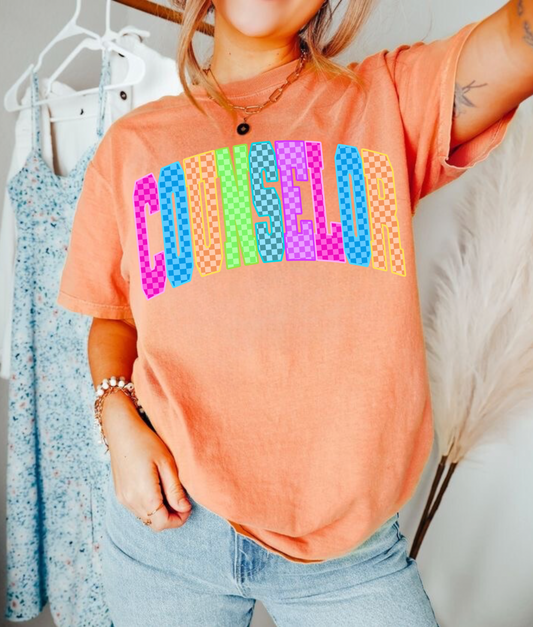 Checkered Neon Counselor