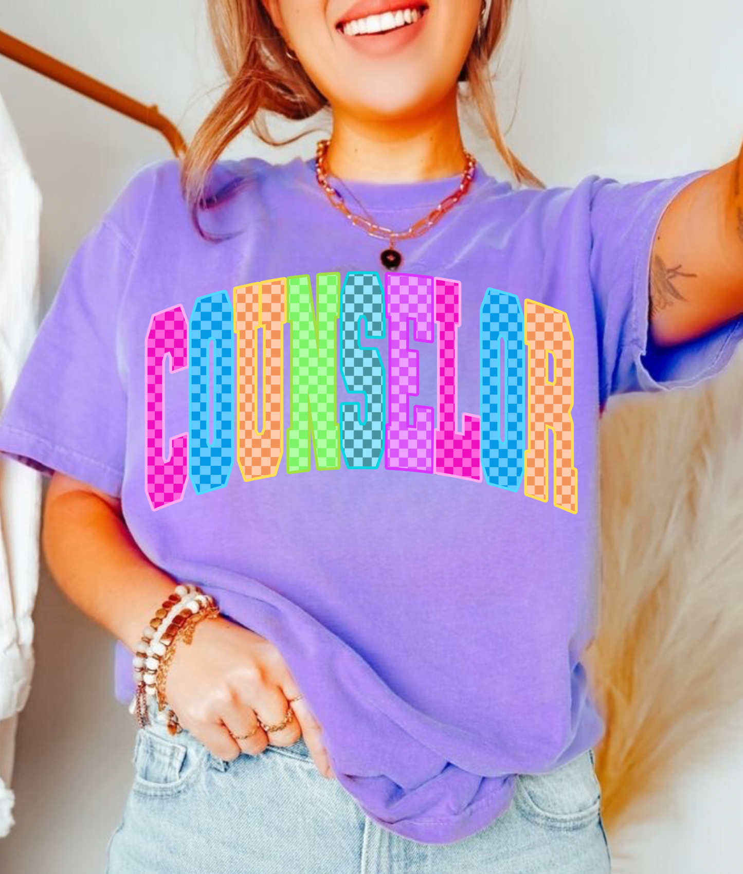 Checkered Neon Counselor