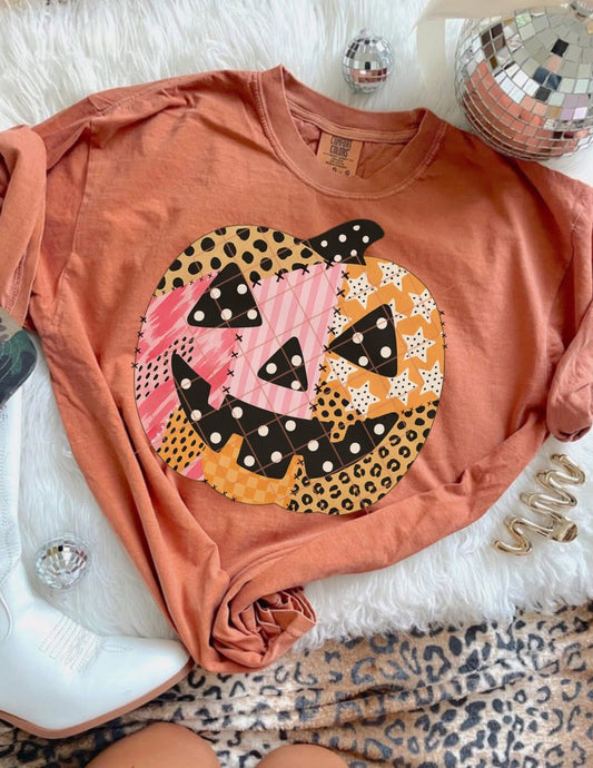 Patchwork Jack-o-lantern