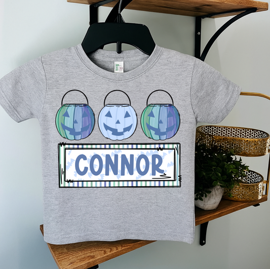 Blue Pumpkin Bucket Trio