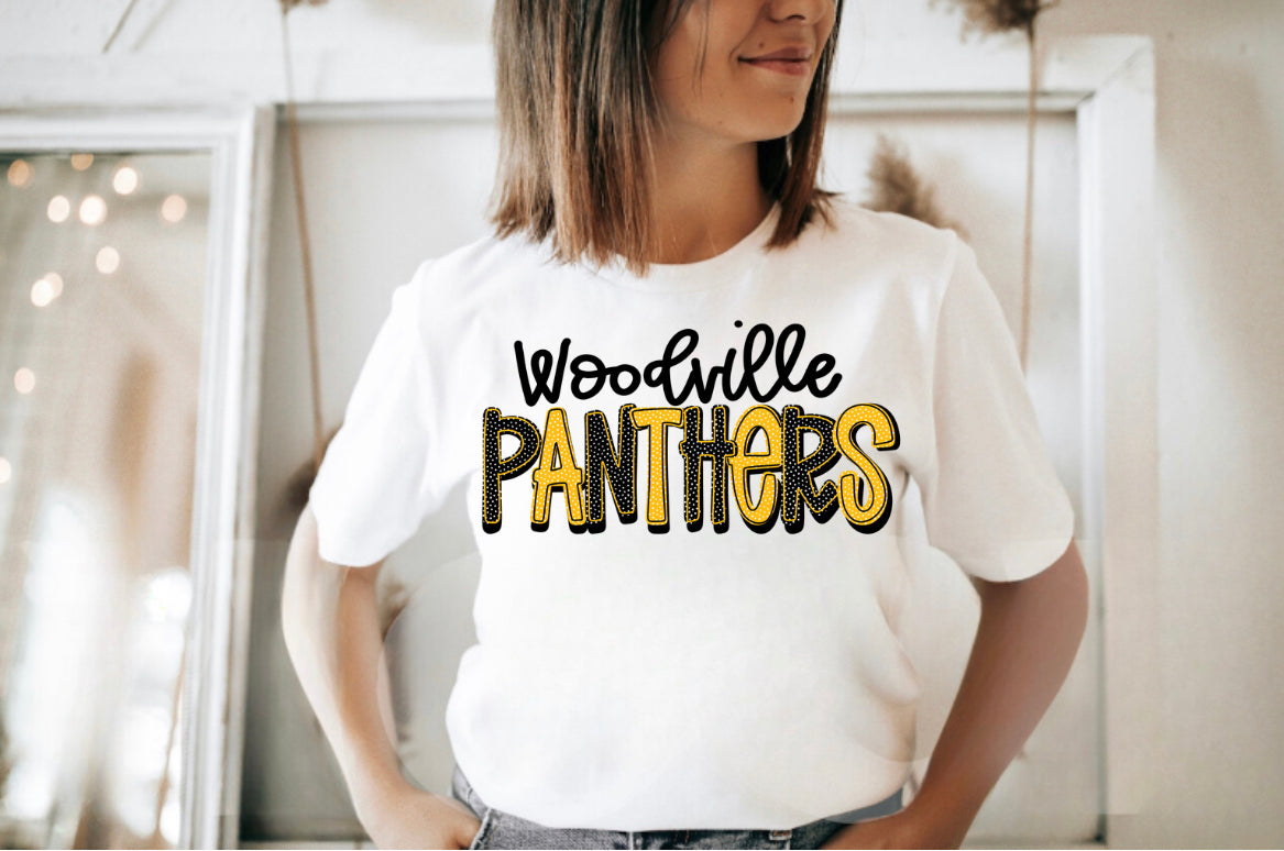 Woodville Panthers Polka Dot
