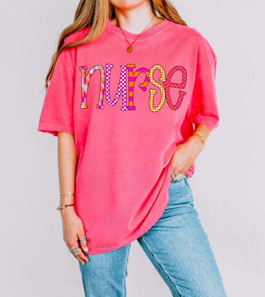 Nurse (Pink & Orange)