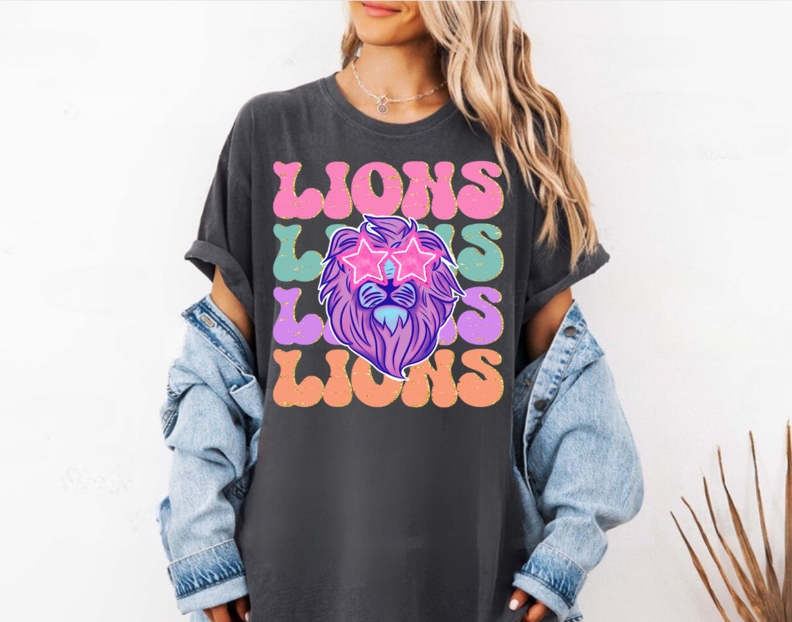 Preppy Mascot - Lions tee
