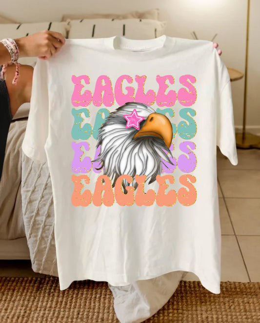 Preppy Mascot - Eagles tee