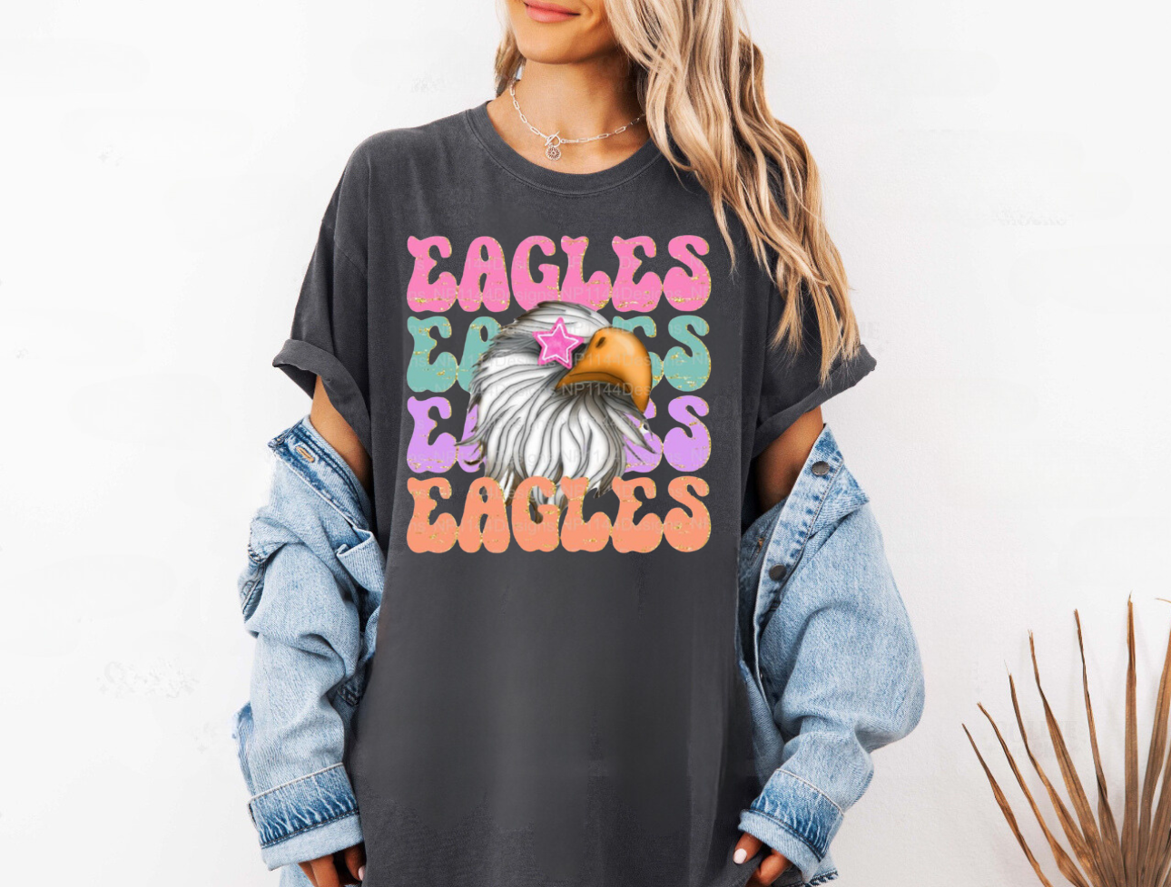 Preppy Mascot - Eagles tee