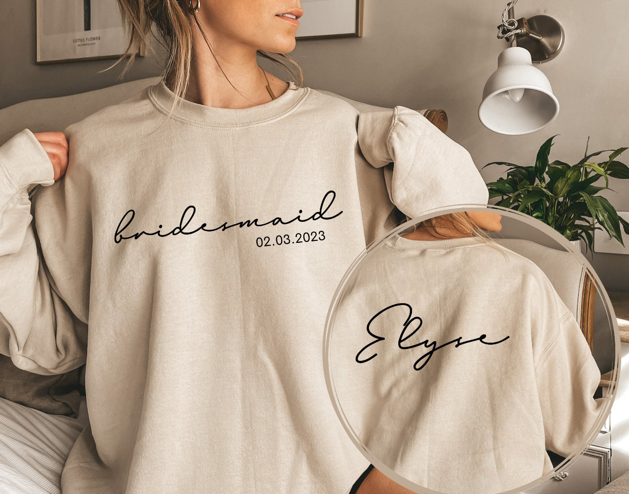 Bridesmaid - with custom name