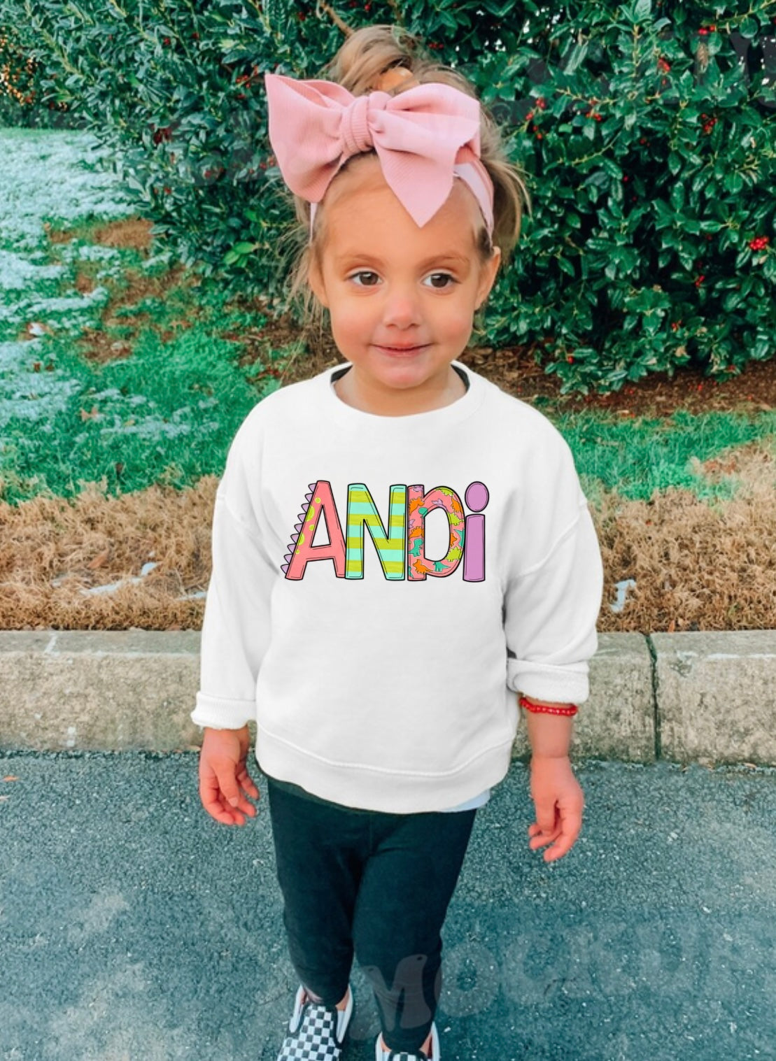 Girly Dino Custom Name (Youth)