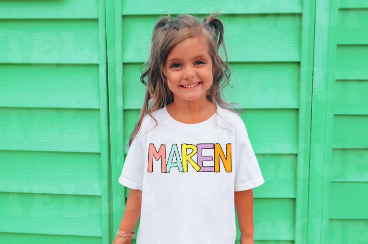 Pastel Custom Name (Youth)