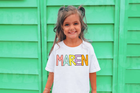 Pastel Custom Name (Youth)