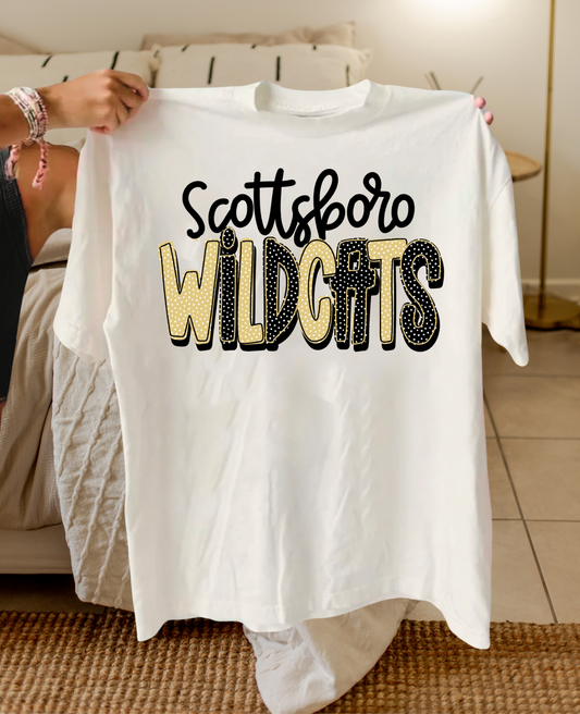 Scottsboro Wildcats Polka Dot