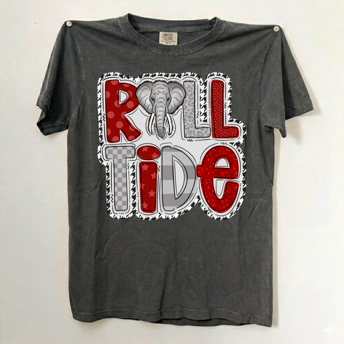 Roll Tide (houndstooth outline)