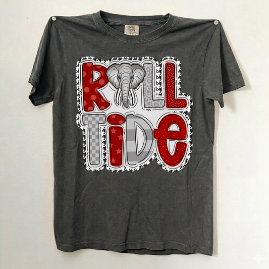 Roll Tide (houndstooth outline)