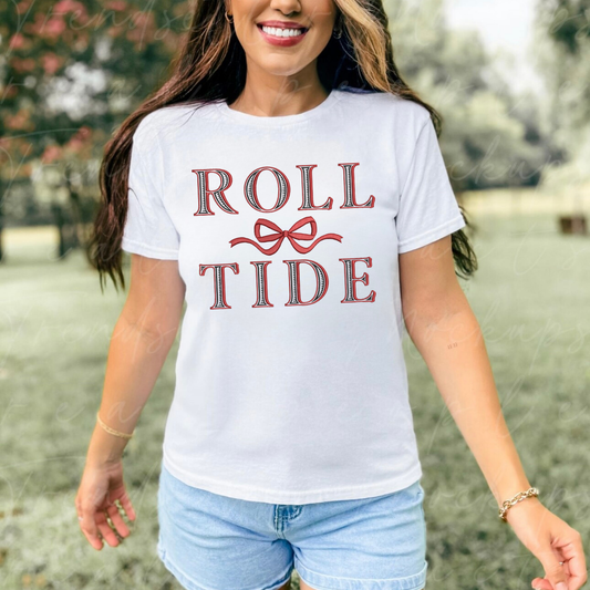 Roll Tide (faux embroidery)