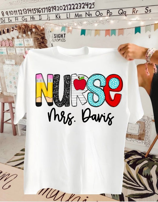 School Nurse | Customized with name