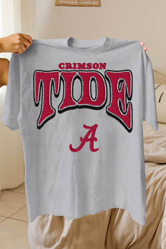 Crimson Tide (faux embroidery)