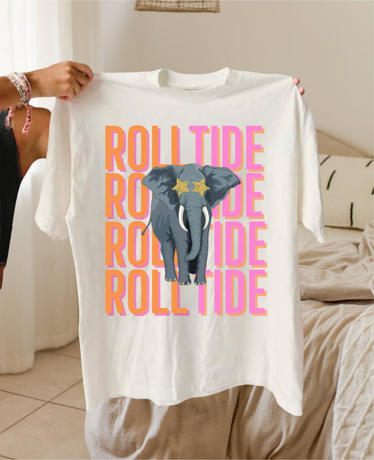 Roll Tide (pink & orange)