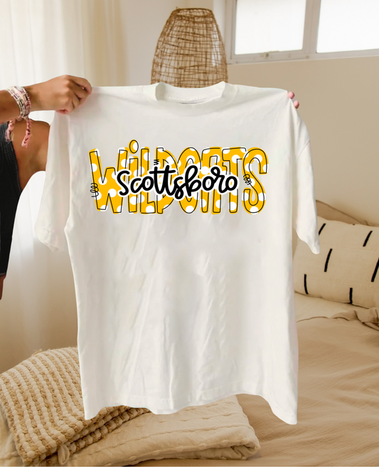 Scottsboro Wildcats polkadot