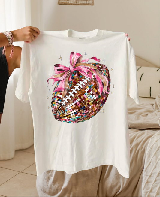 Disco football tee