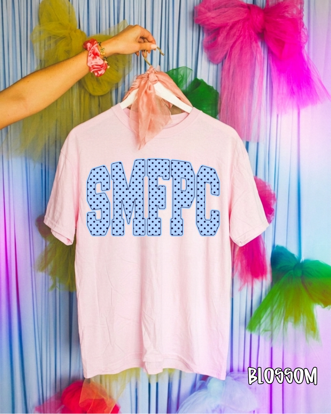 SMFPC blue polka dots