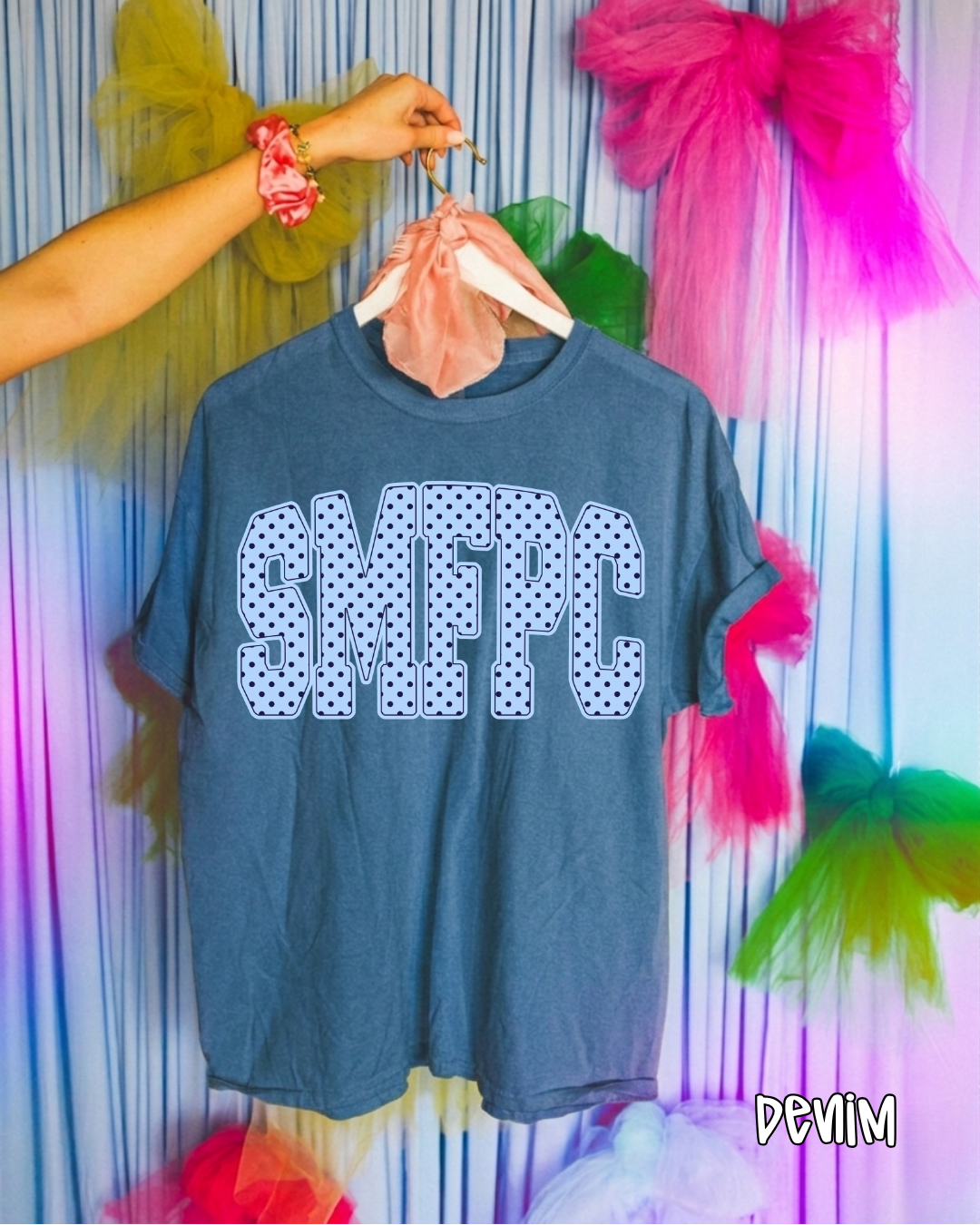 SMFPC blue polka dots