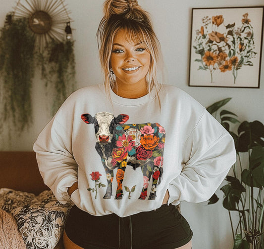 Floral Cow