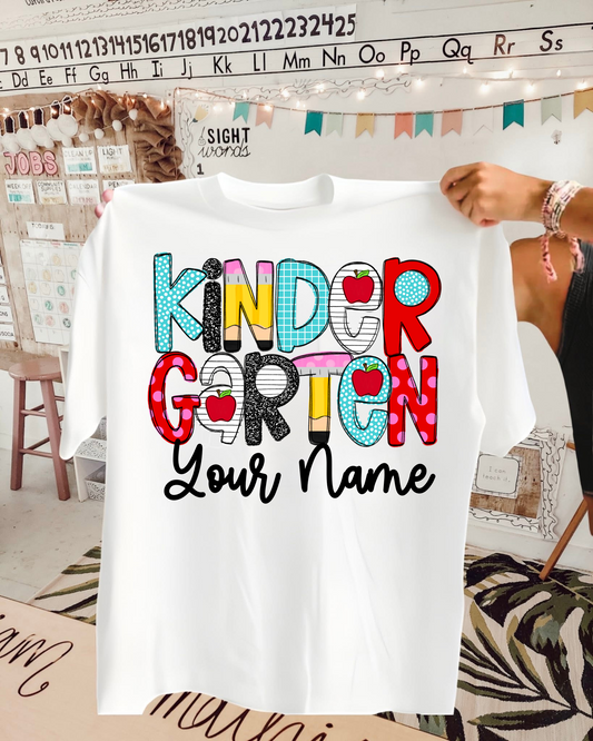 Kindergarten School font | Customized with name